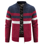 Nils | Ribbed Zip-Up Vest with Contrast Trim for Men