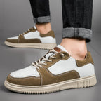 Yannic | Two-Tone Lace-Up Court Shoes for Men