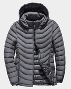 Garrett | Quilted Puffer Jacket with Detachable Hood for Men
