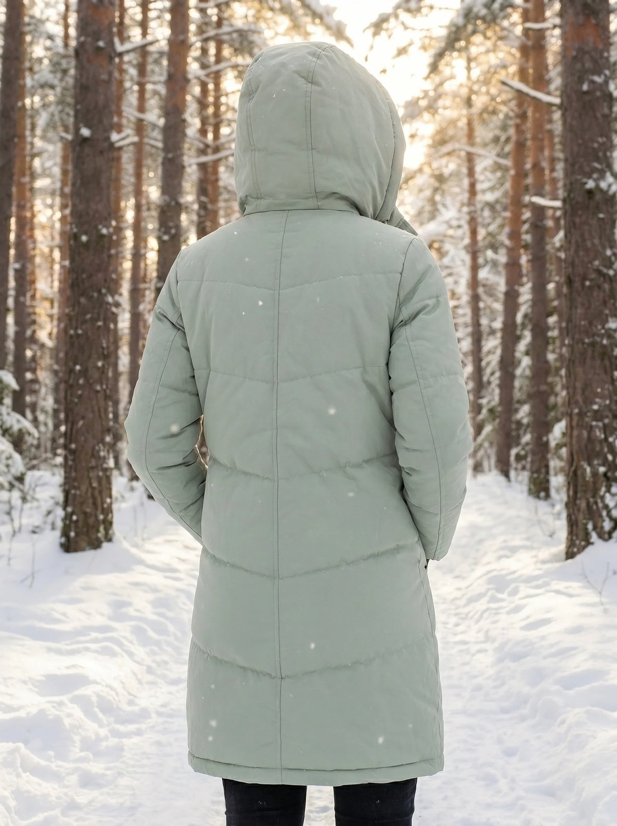 Lara | Hooded Quilted Puffer Jacket with Drawstring Waist