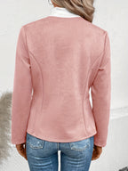 Nadalia | Collarless Zip-Up Fitted Jacket for Women