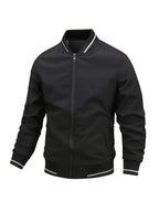 Armand | Ribbed Stand Collar Bomber Jacket for Men