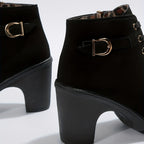 Fleur | Pointed-Toe Block Heel Ankle Boots for Women