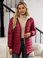 Claudia | Winterjacke Damen Wattiert mit Kapuze for Women
