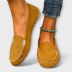 Oona | Metal-Trim Moccasin Slip-On Loafers for Women
