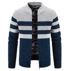 Nils | Ribbed Zip-Up Vest with Contrast Trim for Men