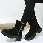 Dahna | Quilted Zip-Up Ankle Boots with Non-Slip Sole for Women