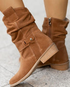 Solveig | Side-Zip Ankle Boots with Low Heel for Women