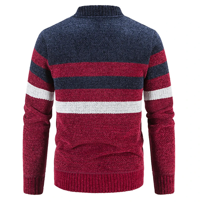 Nils | Ribbed Zip-Up Vest with Contrast Trim for Men
