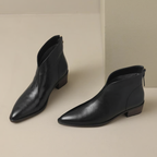 Harper | Sculpted Low-Heel Ankle Boots for Women