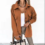 Melina | Double-Breasted Trench Coat with Lapel Collar for Women