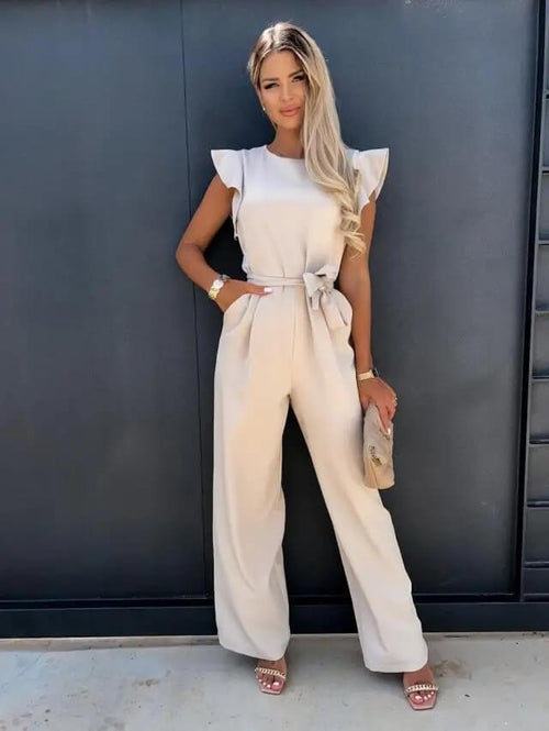 Adriana Butterfly Sleeve Wide Leg Jumpsuit for Women