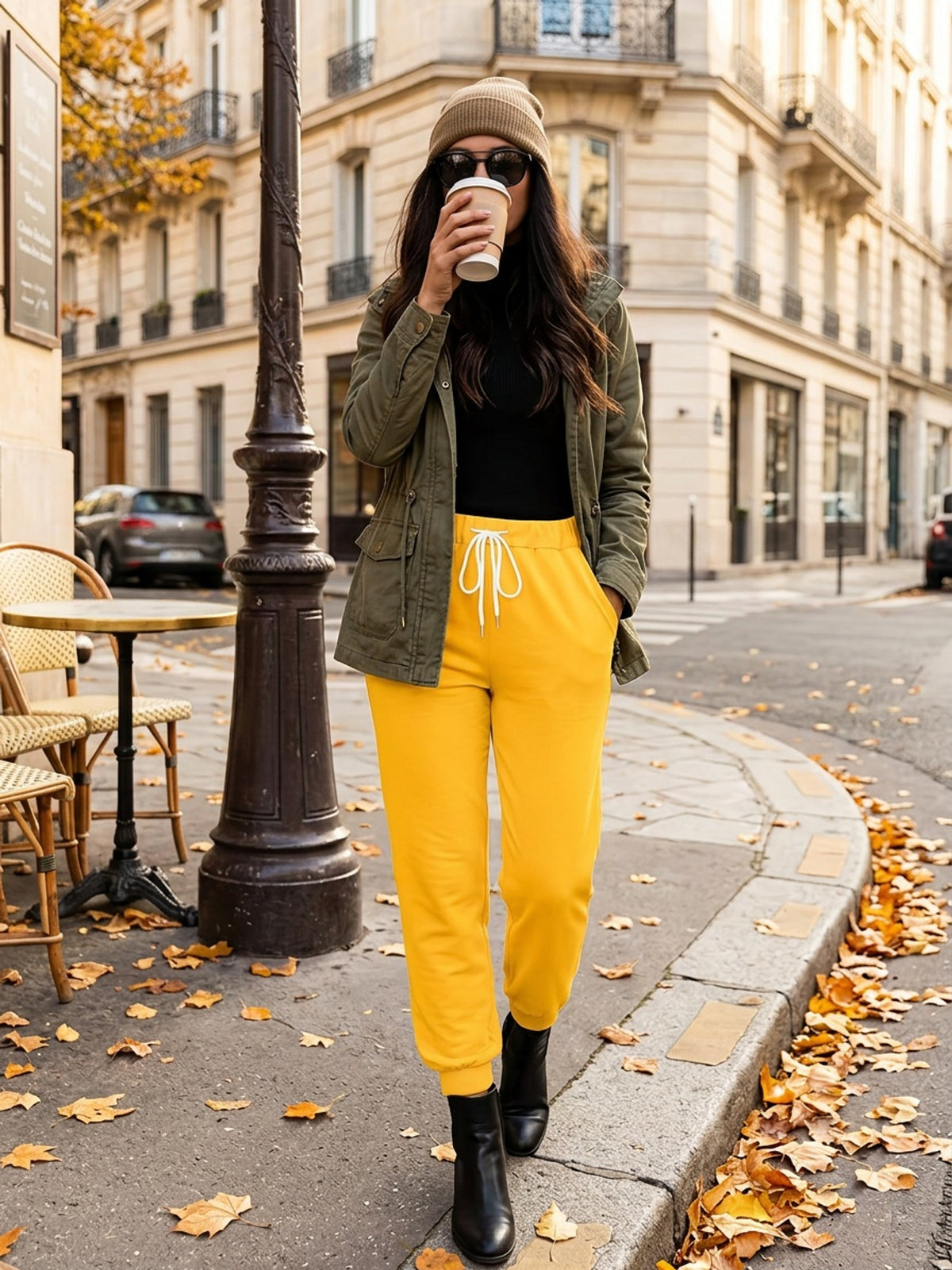 Bettina | Drawstring High-Waist Sweatpants with Pockets for Women