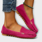 Oona | Metal-Trim Moccasin Slip-On Loafers for Women
