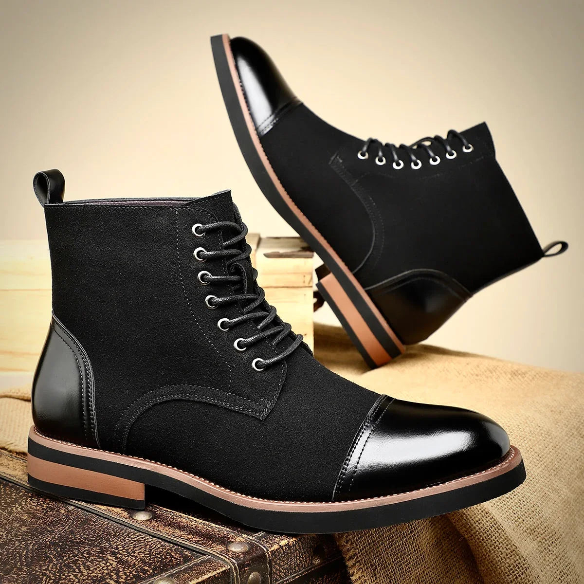 Stefaan | Lace-Up Oxford Winter Boot for Men