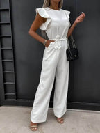 Adriana Butterfly Sleeve Wide Leg Jumpsuit for Women