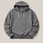 Dawson | Quarter-Zip Washed Hoodies with Ribbed Hem for Men