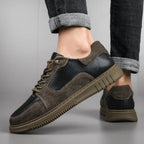 Yannic | Two-Tone Lace-Up Court Shoes for Men
