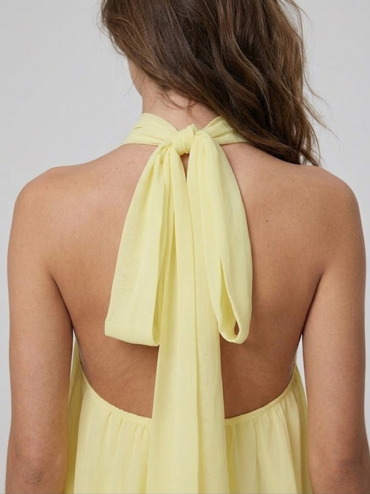 Kelda | Tiered Ruffle Halter Neck Mini Dress for Women