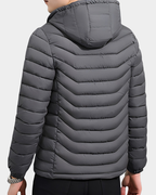 Garrett | Quilted Puffer Jacket with Detachable Hood for Men