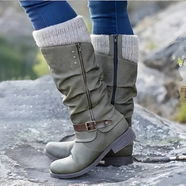 Doris | Side-Zip Quilted Winter Boots with Cushioned Support for Women