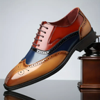 Lars | Two-Tone Wingtip Brogue Shoes for Men
