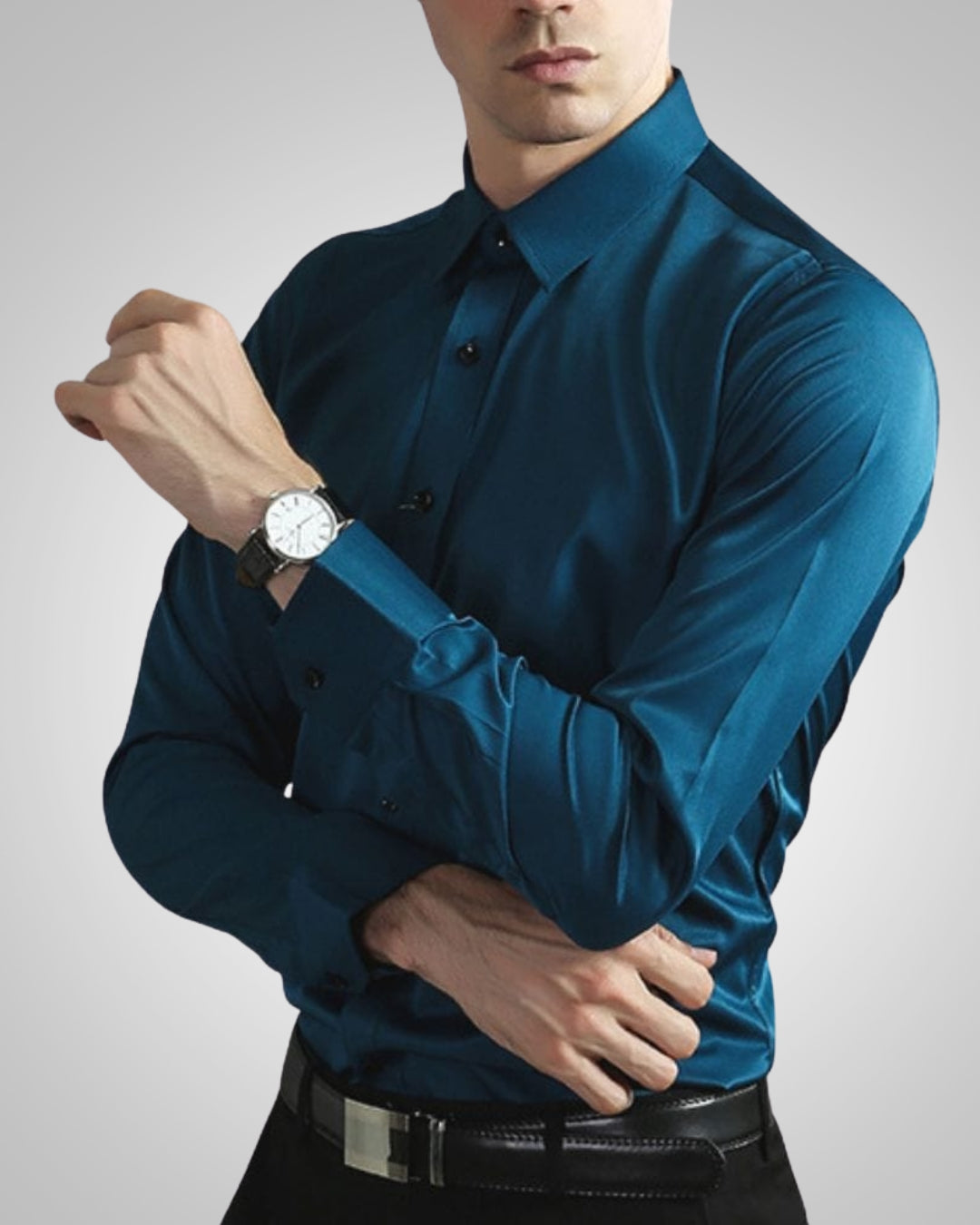 Anders | Slim Fit Button-Down Shirt with Collar for Men