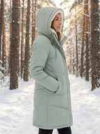 Lara | Hooded Quilted Puffer Jacket with Drawstring Waist