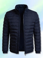 Claus | Quilted Bomber Jacket with Stand Collar for Men