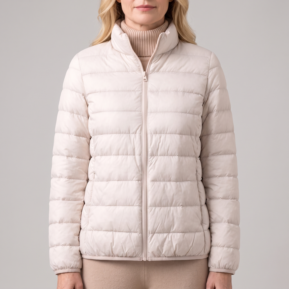 Livia | Quilted Longline Puffer Jacket for Women