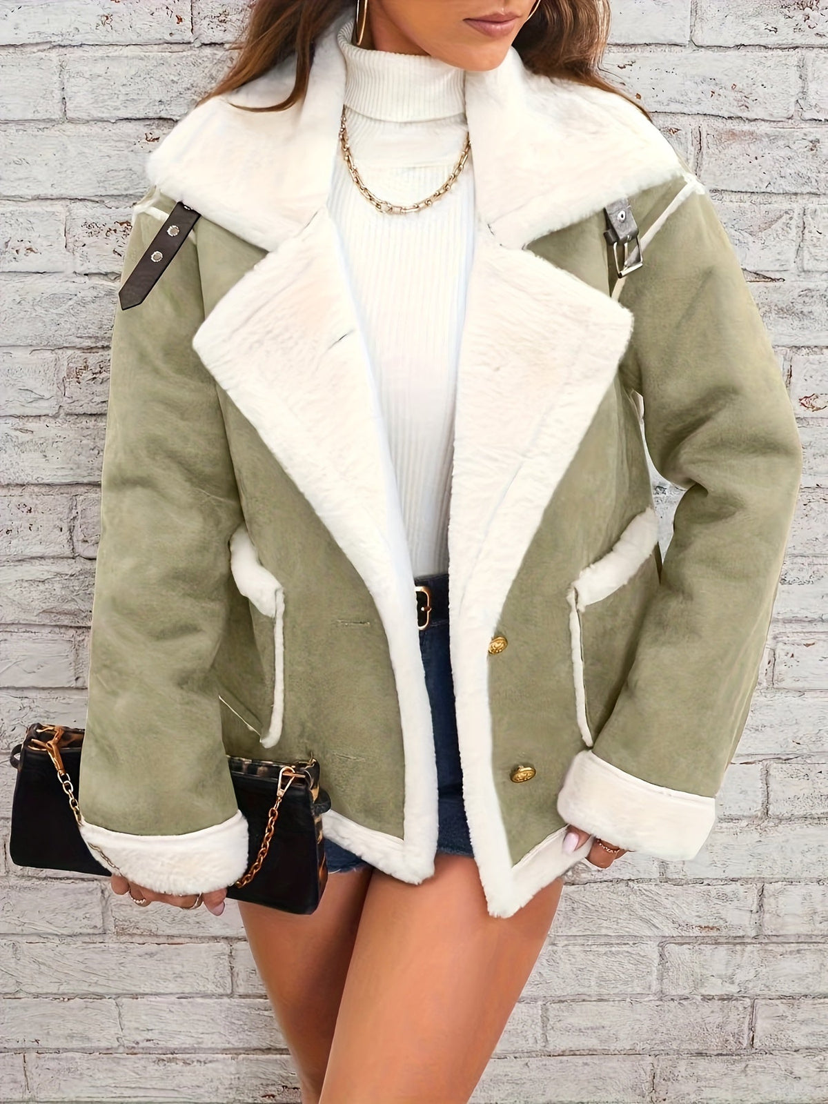 Karlijn | Teddy Coat with Lapel Collar for Women