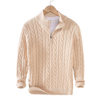 Alexander | Quarter-Zip Ribbed Knit Sweater for Men