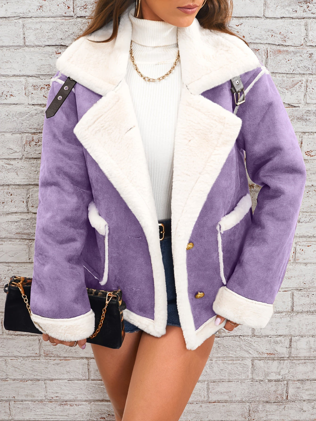Karlijn | Teddy Coat with Lapel Collar for Women
