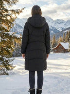 Lara | Hooded Quilted Puffer Jacket with Drawstring Waist