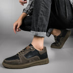 Yannic | Two-Tone Lace-Up Court Shoes for Men