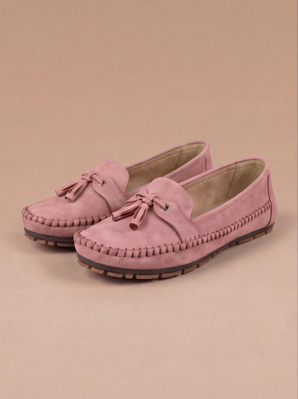 Odette | Tasseled Apron-Toe Moccasin Loafers for Women