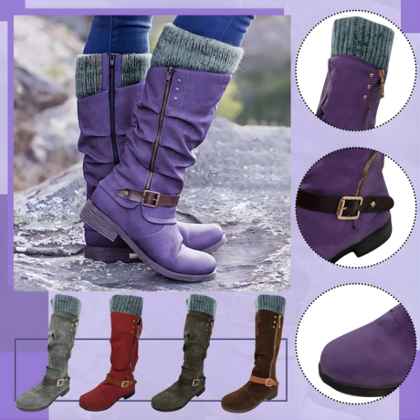 Doris | Side-Zip Quilted Winter Boots with Cushioned Support for Women