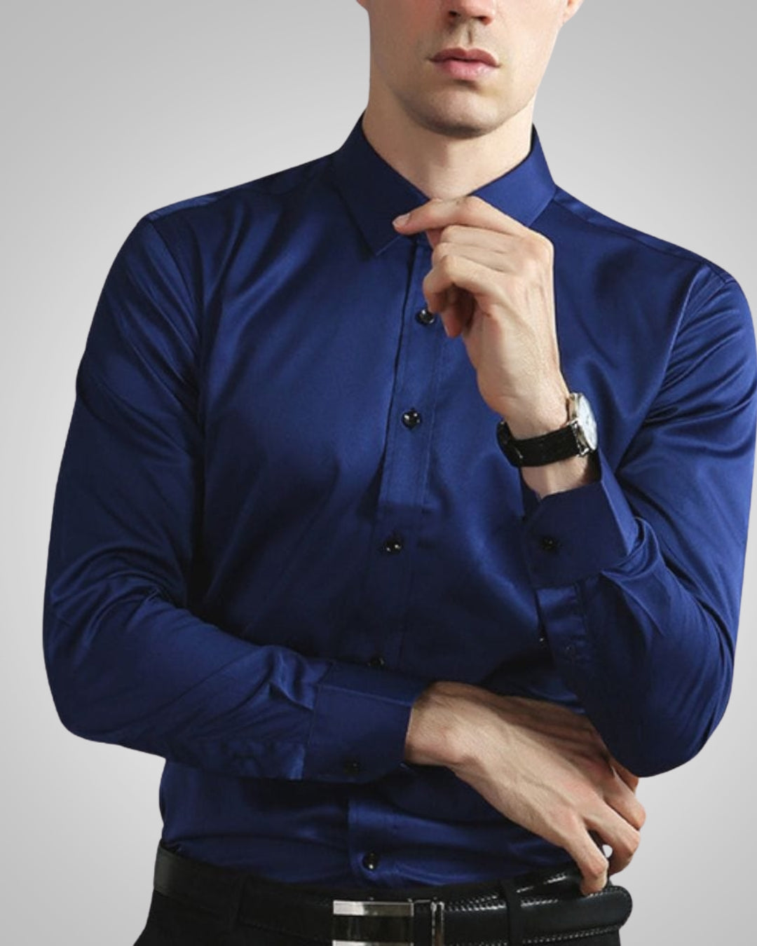 Anders | Slim Fit Button-Down Shirt with Collar for Men