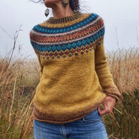 Ryleigh | Fair Isle Sweater with Crew Neck for Women