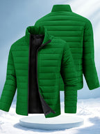Clement | Quilted Bomber Jacket with Stand Collar for Men