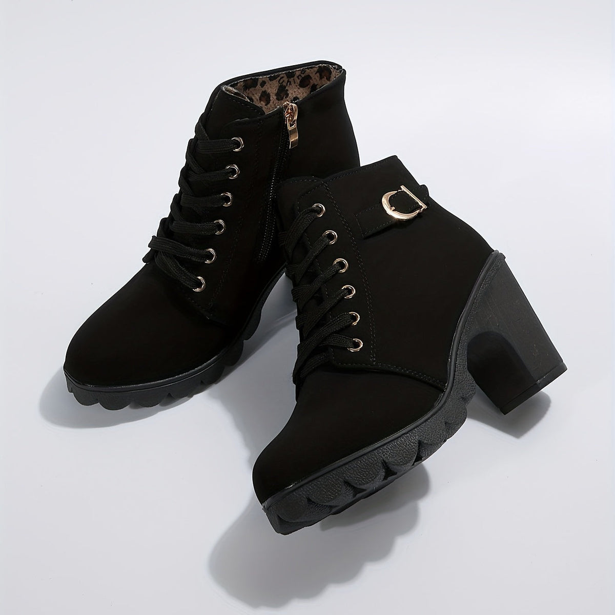 Fleur | Pointed-Toe Block Heel Ankle Boots for Women