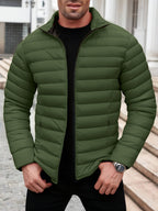 Conrad | Quilted Stand Collar Bomber Jacket for Men