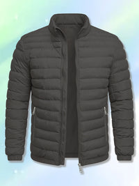 Claus | Quilted Bomber Jacket with Stand Collar for Men