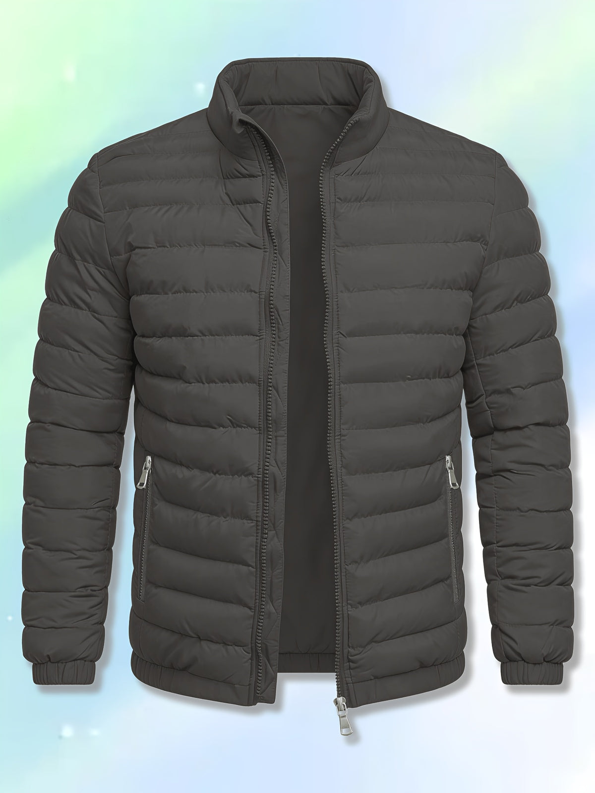 Claus | Quilted Bomber Jacket with Stand Collar for Men