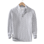 Alexander | Quarter-Zip Ribbed Knit Sweater for Men