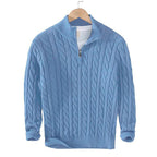 Alexander | Quarter-Zip Ribbed Knit Sweater for Men