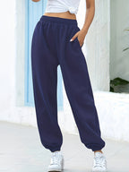 Brigitte | Wide Leg Sweat Pants with High Waist for Women