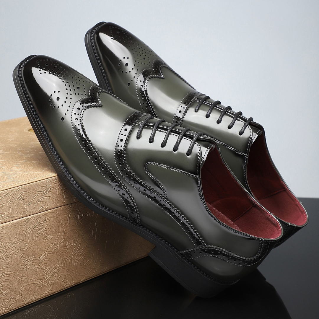 Lars | Two-Tone Wingtip Brogue Shoes for Men