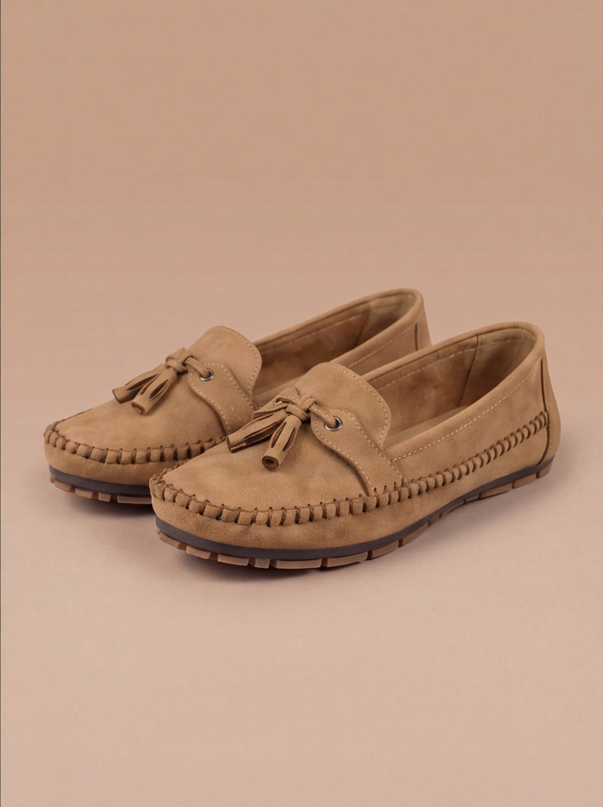 Odette | Tasseled Apron-Toe Moccasin Loafers for Women