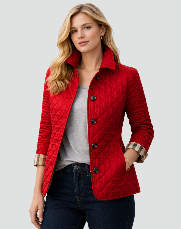 Cilla | Quilted Button-Front Longline Jacket for Women